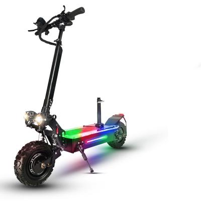 China 2023 Popular ESHINER Unisex Q06 EU Off Road 60V 5600W Dual Motor EU Foldable Running Electric Scooter For Adults for sale