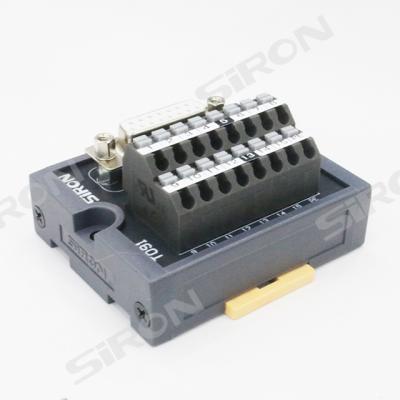 China PC+ABS D-Sub Quick Connect 9/15/25/37/44/50 PIN Optional Electrical Female Head Terminal Block for sale