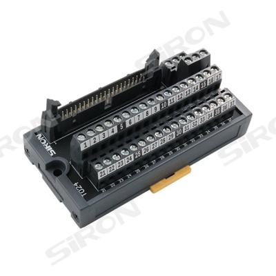 China SiRON T024 PLC Design 40 Pin Suitable Small Size European General Rail Din Terminal Block T024 for sale