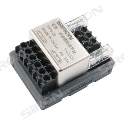 China SiRON T072-20 special design for the function of ac control circuit 3in1 led warning power supply filter terminal block T072-20 for sale