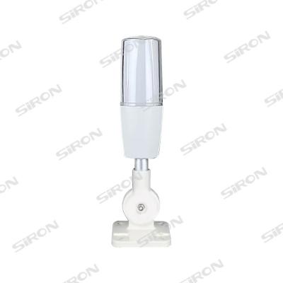 China Lamp cover acrylic+lamp housing PC SiRON D018 machine light led three color beacon lamp signal buzzer alarm precaution tower single layer warning light 24V for sale