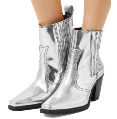 China 2020 Best Selling Silver Women Anti-slippery Ankle Boots Products for sale