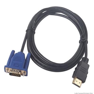 China Gold Plated Multimedia HDMI Male To VGA Male Adapter Converter Cable For Computer Monitor HDTV Projector for sale