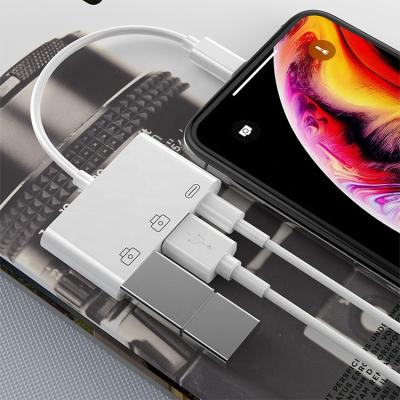 China 3 in 1 Adapter 3 in 1 USB OTG Adapter Cable New 2021 Product for Iphone Smart Phones for sale