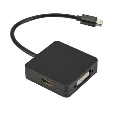 China High quality COMPUTER mini displayport to hdmi vga adapter dp to hdmi dvi three-in-one converter for sale