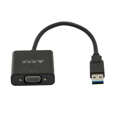 China MP3 / MP4 Player USB 3.0 To VGA Adapter Cable USB3.0 Output 1080P Display Audio Video Converter for sale