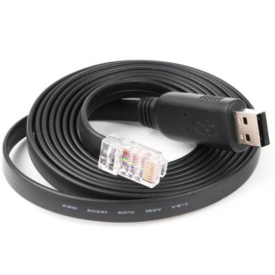 China usb2.0 to usb 2.0 cable 6.6FT adapter rj45 to rj45 8pin 28AWG with RS232/FTDI chip console router adapter cable for computers for sale