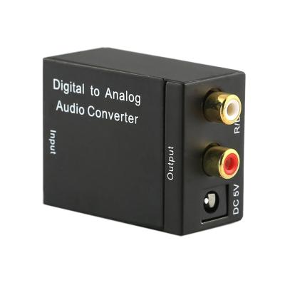 China Easy to install and simple to use Digital Optical Coax to Analog RCA L/R Audio Converter Adapter with 1m Toslink Cable and USB Optical Power Cable for sale