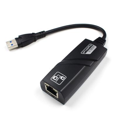 China Plug and Play Installation High Speed ​​USB3.0 to LAN 10/100/1000 Mbps External Network Card USB3.0 Gigabit Ethernet to RJ45 Adapter for Laptop PC for sale