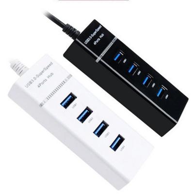 China Lightweight and Easy to Carry High Speed ​​USB USB3.0 Hub 4 Ports USB3.0 Port Splitter Adapter Docking Station for PC Laptop for sale