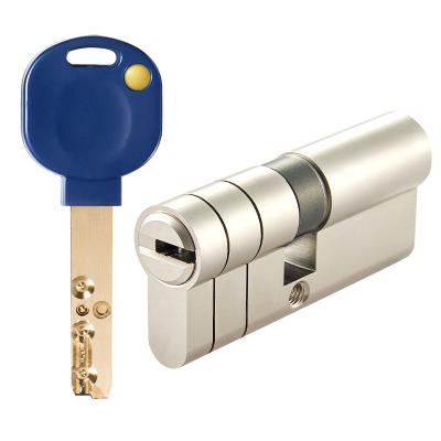 China Security Locking Functional Mul t System Theft Dimple Anti Cutting Telescopic Locksmith Lock Cylinder For Steel External Safe Door for sale