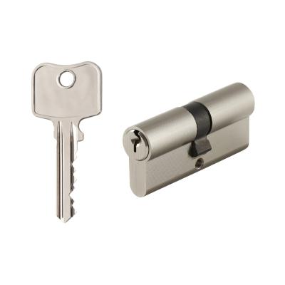 China Making Key Locking System Best 60mm Euro Door Entry High Quality Solid Brass Key Same Double Key Cylinder Lock With Keys for sale