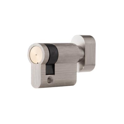 China Making Key Locking System Free Sample Euro Profile 40mm Brass Half Cylinder Lock Knob for sale