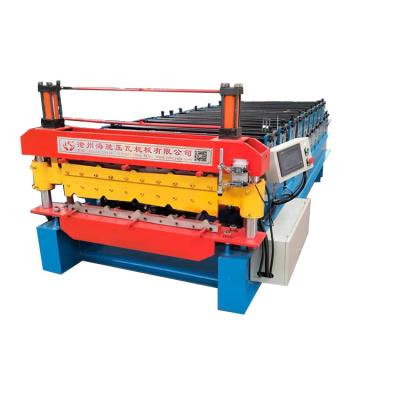 China Hotels Forming Roof Roofing Making Machine Double Deck Roofing Tiles Making Machine for sale