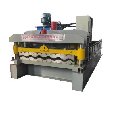 China Building Material Shops 2021 Gloss Tile Rollig Machie/Roof Panel/Metal Steel Tile Making Machinery Made in China for sale