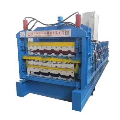 China Building Material Shops 2021 New Type Galvanized Arc Steel Glazed Roof Tile Making Machinery for sale