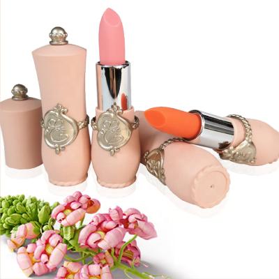 China Best Selling Color Flower Tube Lipstick Waterproof Hot Selling Lip Balm for sale