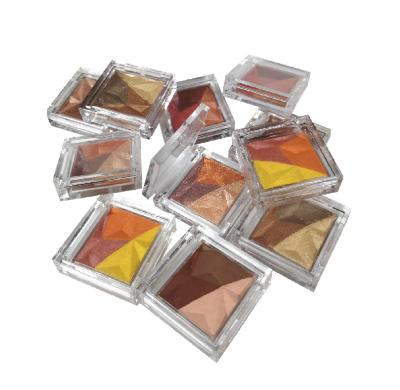 China Waterproof Wholesale Private Label 3D Highlight 3colors Eyeshadow Plette for sale