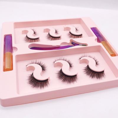 China Long Magnetic False Eyelashes Set Natural Magnetic Eyelash Extension Easy Fan for sale