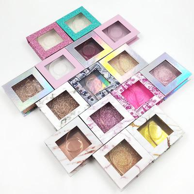 China Colorful Custom Magnetic Eyelash False Eyelashes Lashes Box Fiber Lashes Vendors for sale