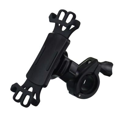 China Best Selling Adjustable Bicycle Phone Mount Black Elastic Band Motorcycle Bike Phone Holder for sale