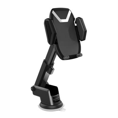 China Universal Adjustable Cell Phone Accessories Auto Lock Car Mount Mobile Phone Holder For All Brand Mobile Phone With Extension Arm for sale