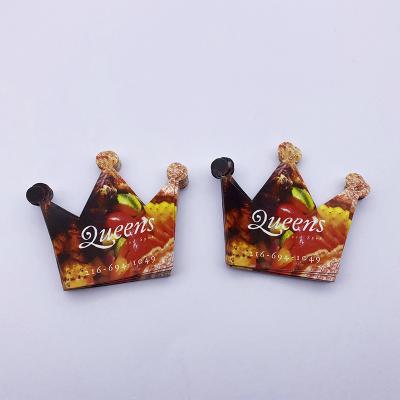 China Waterproof Customize Cut Golden Crown Shape Food Permanent Logo Label Stickers Waterproof Product Die Cut Adhesive Labels Sheet For Jars for sale