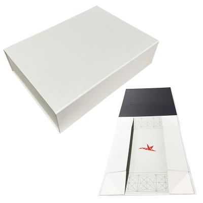 China Recyclable High Quality White Magnet Cardboard Custom Boxes Happy Birthday Packaging Folder Small Folding Jewelry Gift Box for sale