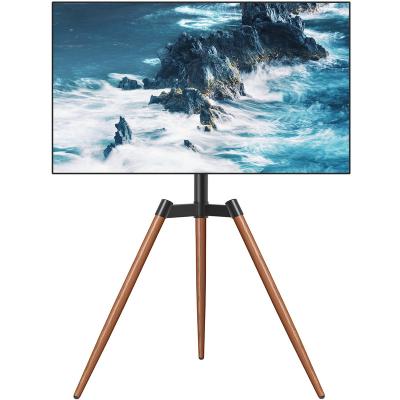 China Swivel 100 Degree TV Easel Stand with Tripod Base for 37-65 Inch LED LCD Screen, TV Floor Stand with Cable Ties, 100 Degree Swivel for Living Room for sale