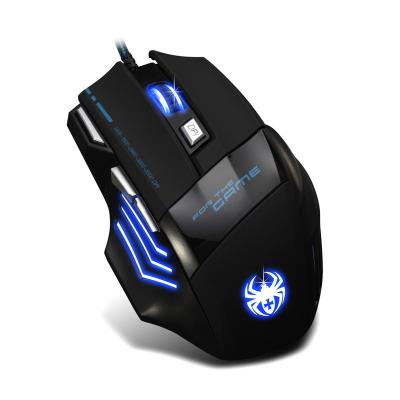 China Ergonomic Gaming 6d Gaming Mouse Radio Ergonomic Colorful Breathing Optical Mouse for sale