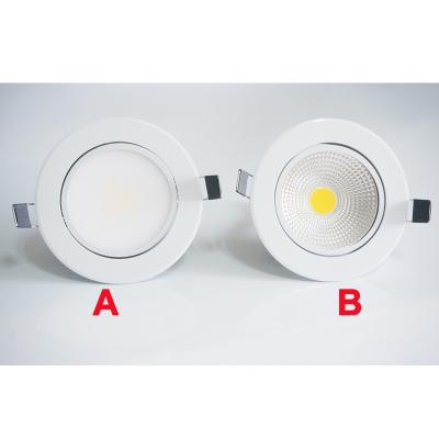 China Modern 6w 9w 12w Led Downlight Spot Dimmable COB 110v 220v Light Fixtures Recessed Down Lights for sale