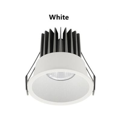 China Modern Customized Spotlight AC85-265V 7W/12W/15W/18W Dimmable LED COB Aluminum Recessed Downlight for sale