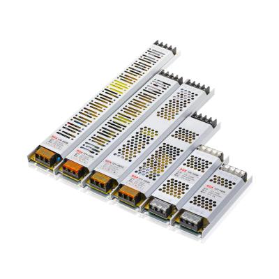 China LED Lighting Power Supply DC 12V 24V Ultra Thin Transformers 60W To 400W AC190-240V Driver For LED Strips for sale