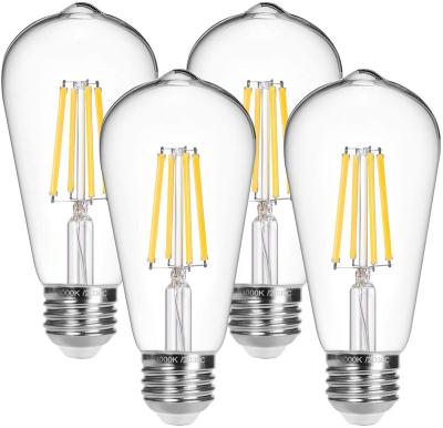 China Residential 9W Dimmable LED 1200LM ST64 Filament Light Bulb Led Edison Bulb for sale