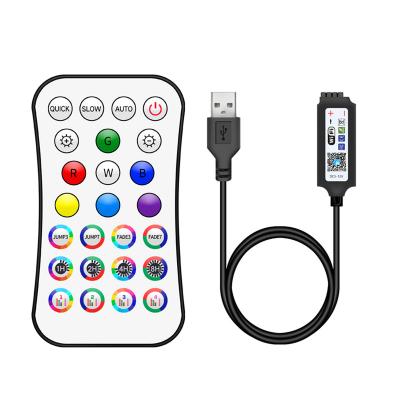 China 12v Led Strip Light Wifi USB 5V RGB Remote Control Blue Tooth Compatible For 2835 or 5050 LED Strip Light for sale