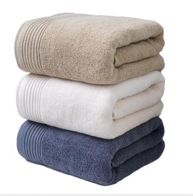 China Senqi Factory QUICK DRY Custom & 100% Cotton 3 Colors Gray White Khaki Bath Towels for sale