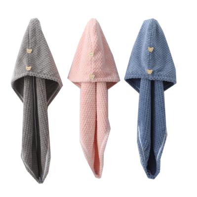 China SENQI factory SENQI head towel microfiber dry hair towel wholesale QUICK DRY shower spa for sale