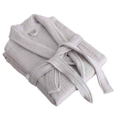 China Hot Selling SENQI FACTORY PRICE Breathable GOOD 6 Layers Chiffon Sexy Girl Bathrobe Soft 100% Cotton for sale