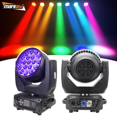 Κίνα DJ Moving Stage Nightclub Marslite 19pcs 15w Zoom Wash Head Lightweight Led Moving Head Zoom Wash Beam προς πώληση