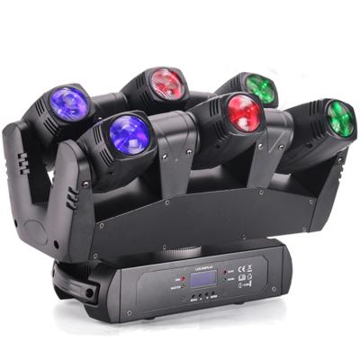 China DJ Club Stage Light USA Store Professional DJ Equipment Light 6pcs 10W RGBW 4in1 Led Beam Head Moving Equipment DJ for sale