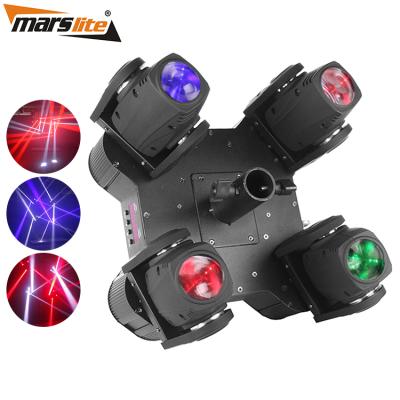 China DJ NIGHTCLUB Marslite Square Four Head Led Moving Stage Light Beam 4 pcs 10W RGBW 4in1 Stage Light DJ Equipment Hotel Decoration en venta