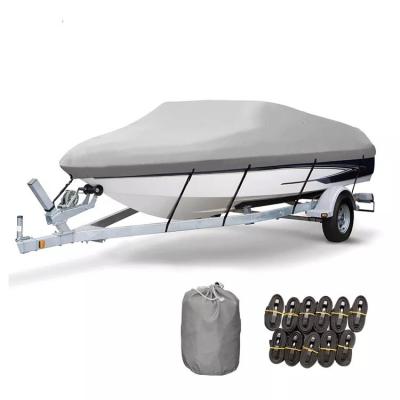 China UV Protection+Waterproof Outdoor Duty Waterproof Boat Covers 600D Heavy Duty Fabric Solution-Dyed Polyester Waterproof Cover for sale