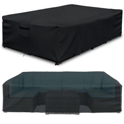 China Customized V-Corner Dustproof Sofa Cover Waterproof Fabric Sofa Cover Outdoor Furniture Cover Combination for sale