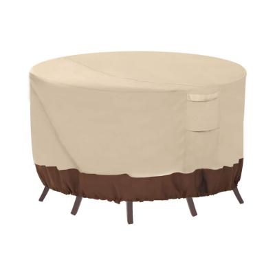 China Stocked Round Patio Furniture Covers Waterproof Outdoor Table Chairs Set Covers For Outdoor Furniture Set for sale