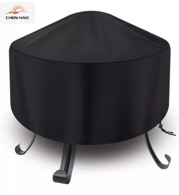 China High Quality Black Dusproof and UV Proof Garden Patio Dustproof Hot Selling Round Table Waterproof Cover for sale