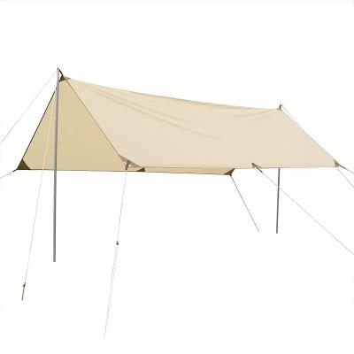 China Outdoor Sun Proof Tents Camping Tent Tarp With Pole Li Ghtweight Tent Canopy Sun Shelter Camping Tarp Tent for sale