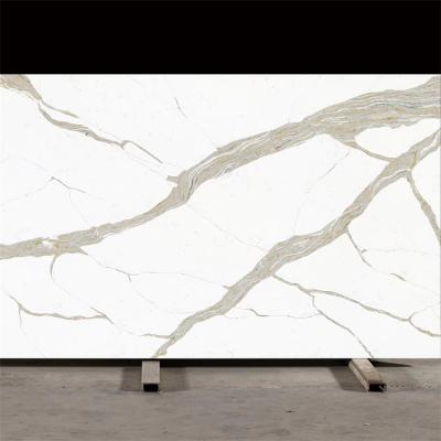 China USD 52 Calacatta Quartz Stone Stone Factory Price Calacatta Quartz Slab Modern Wholesale Gold Quartz Stone for sale