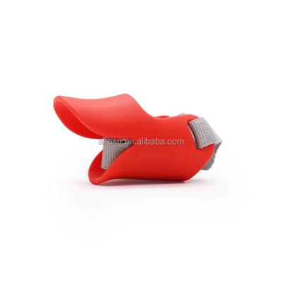 China Sustainable Dog Mouth Cover Dog Muzzles with Adjustable Straps Pet silicone anti-bite anti-barking muzzle on both sides of the reinforced for sale