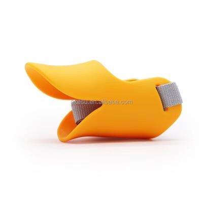 China Sustainable Factory Custom Pet Supplies Soft Silicone Pet Duck Muzzle Anti-bite Stocked Fashion silicone Dogs Christmas Dog Muzzle for sale