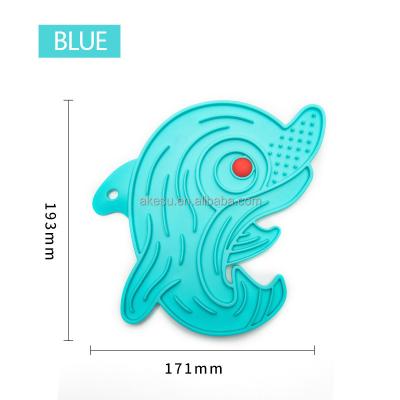 China Sustainable Custom Silicone Suction licking mat plate Bowl BPA Free Silicone Bowls feeding product for dogs cats pets for sale